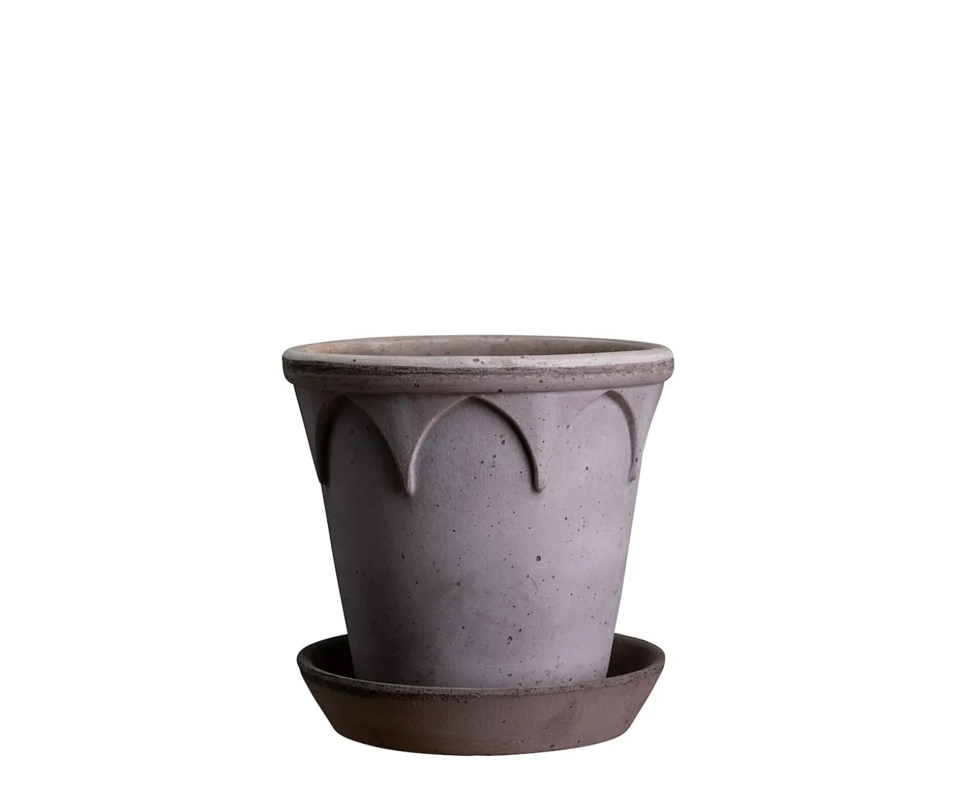 Bergs Potter Elizabeth Kruka med Fat Raw Grey Terracotta Ø16