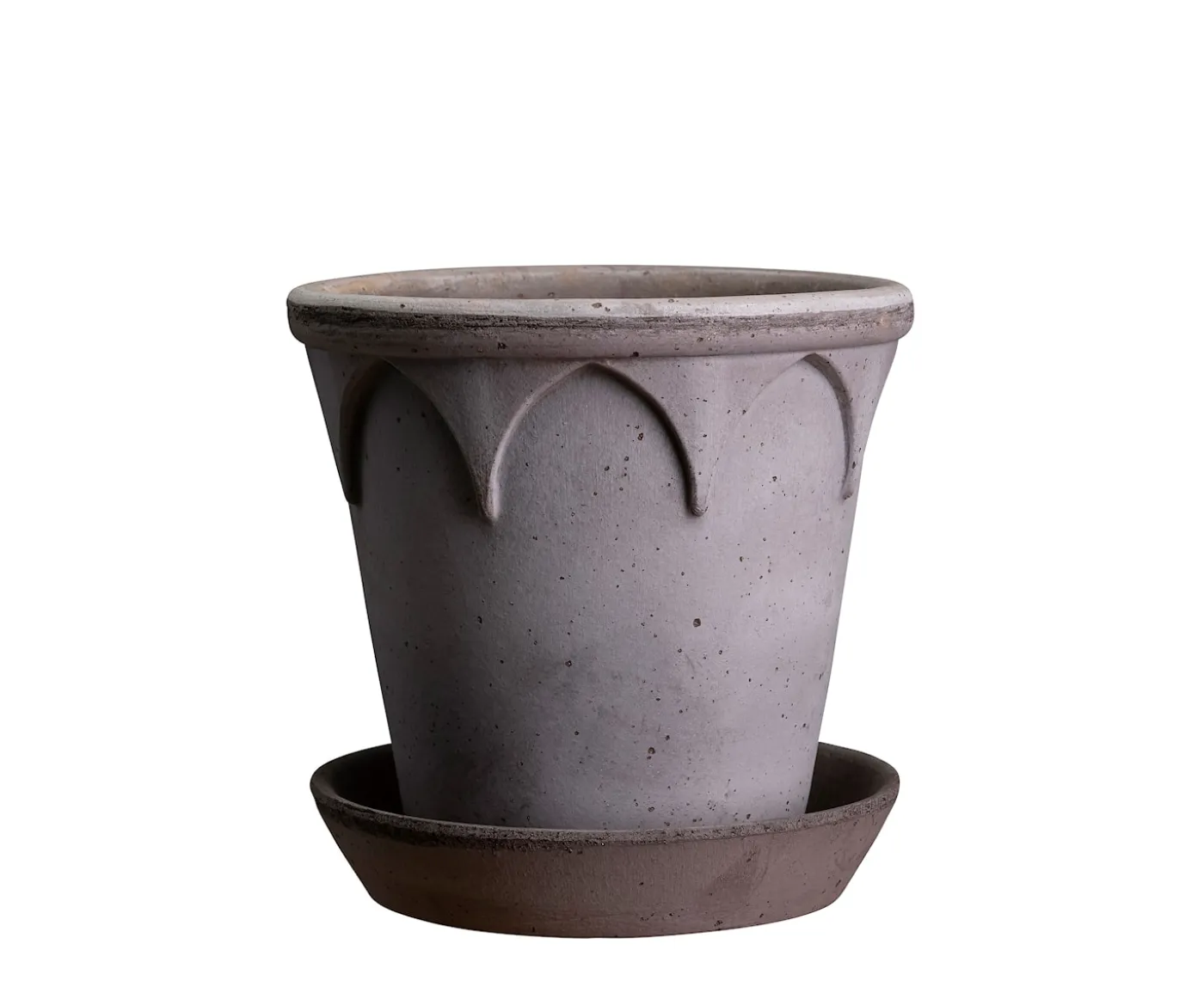 Bergs Potter Elizabeth Kruka med Fat Raw Grey Terracotta Ø25