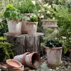 Bergs Potter Elizabeth Kruka med Fat Raw Rosa Terracotta Ø25