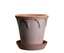 Bergs Potter Elizabeth Kruka med Fat Raw Rosa Terracotta Ø25