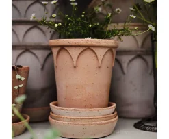 Bergs Potter Elizabeth Kruka med Fat Raw Rosa Terracotta Ø25