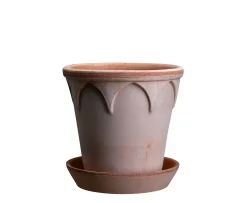 Bergs Potter Elizabeth Kruka med Fat Raw Rosa Terracotta Ø21