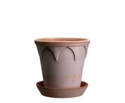 Bergs Potter Elizabeth Kruka med Fat Raw Rosa Terracotta Ø18