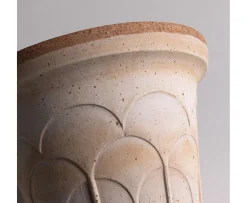 Bergs Potter Fleur Kruka med Fat Raw Rosa Ø21