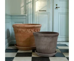 Bergs Potter Flora Kruka Raw Grey Terracotta Ø50