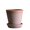 Bergs Potter Helena Kruka med Fat Raw Rosa Terracotta Ø21