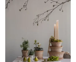 Bergs Potter Helena Kruka med Fat Raw Rosa Terracotta Ø21