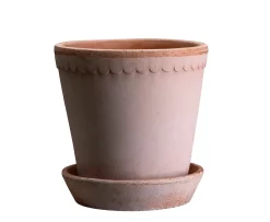 Bergs Potter Helena Kruka med Fat Raw Rosa Terracotta Ø30