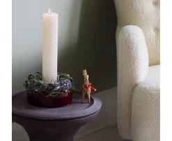 Bergs Potter Hoff Fat Glazed Deep Burgundy Ø30