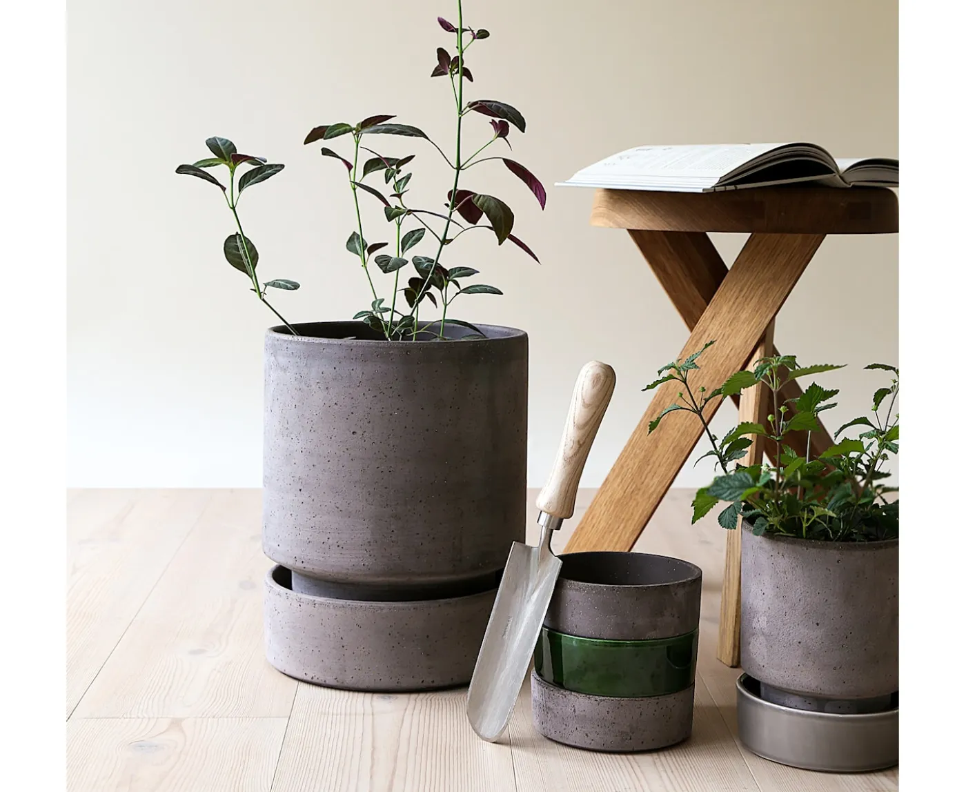 Bergs Potter Hoff Fat Raw Grey Terracotta Ø30