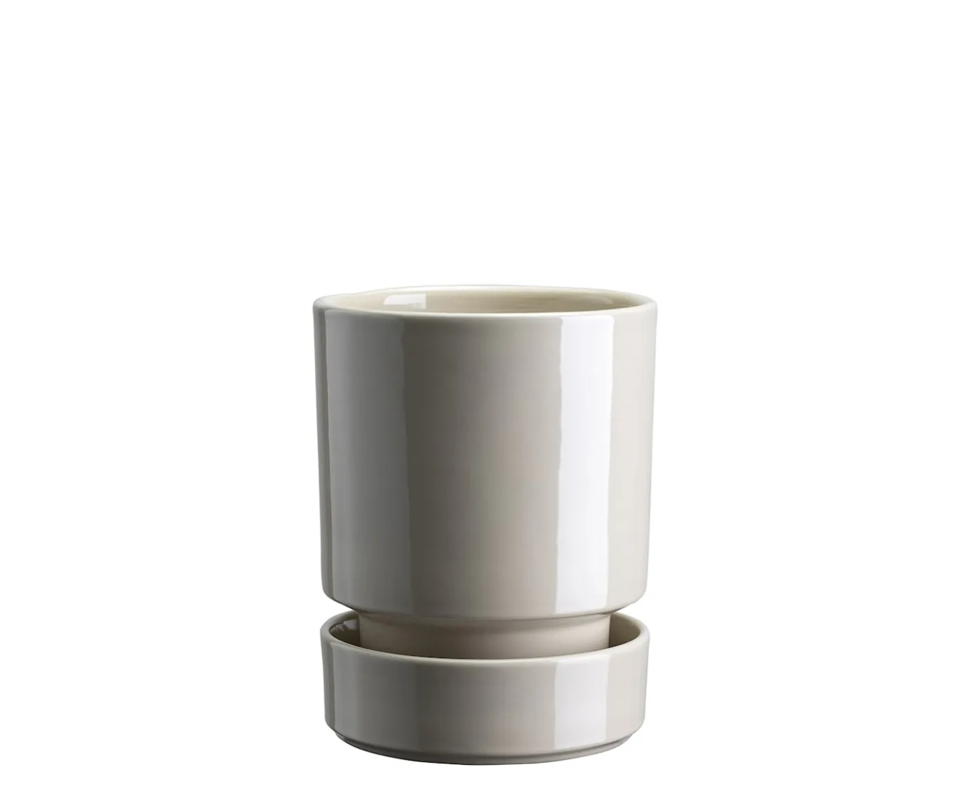 Bergs Potter Hoff Kruka med Fat Glazed Sandstone Ø14