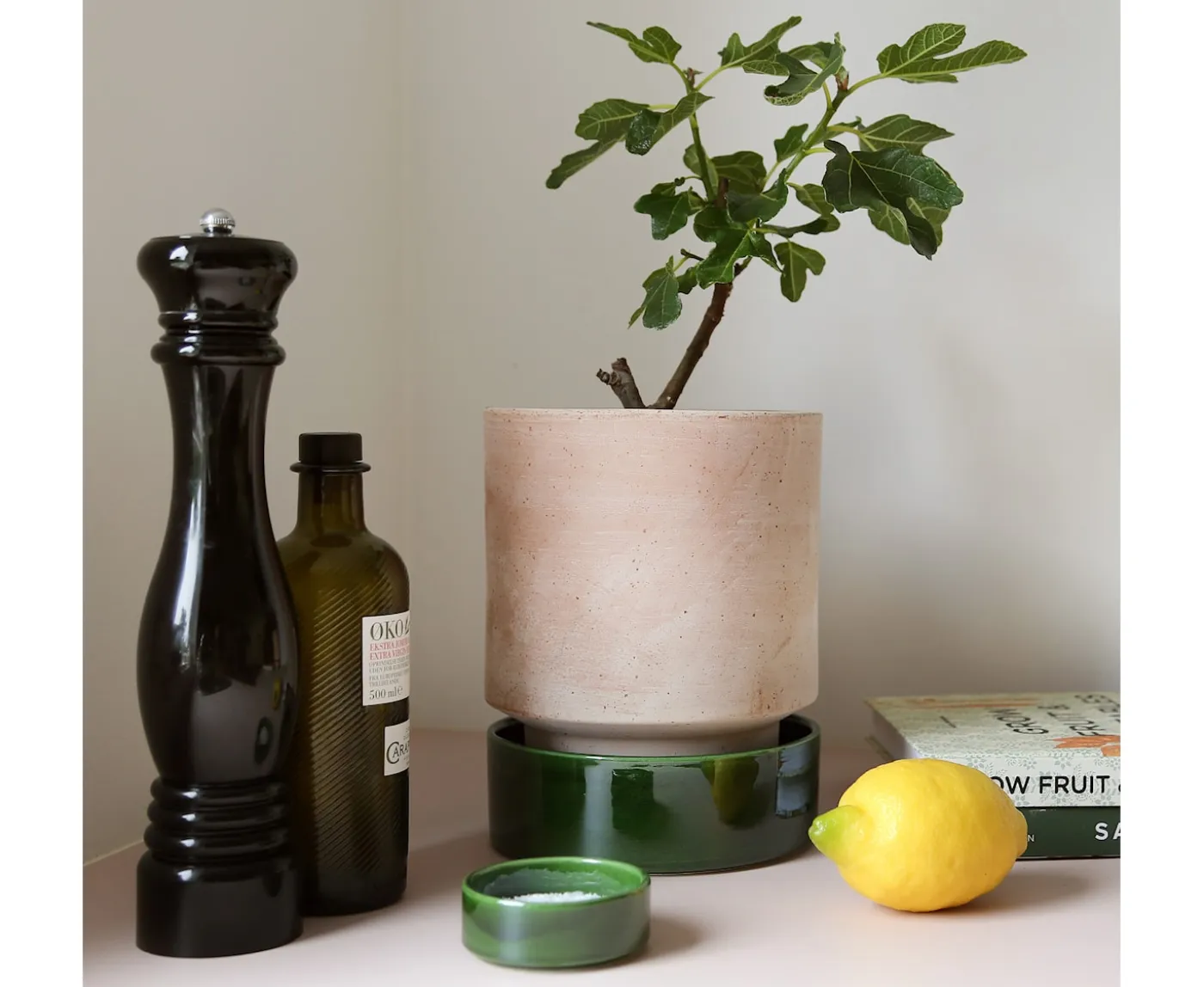 Bergs Potter Hoff Kruka Raw Rosa Terracotta Ø30