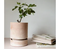 Bergs Potter Hoff Kruka Raw Rosa Terracotta Ø30