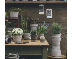 Bergs Potter Julie Kruka med Fat Raw Grey Terracotta Ø45