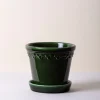 Bergs Potter Københavner Kruka med Fat Glazed Emerald Green Ø21