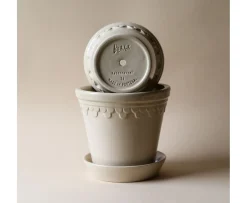 Bergs Potter Københavner Kruka med Fat Glazed Sand Stone Ø10
