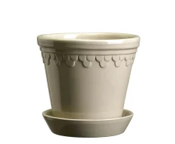 Bergs Potter Københavner Kruka med Fat Glazed Sand Stone Ø25