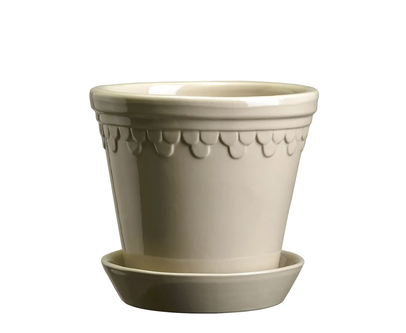 Bergs Potter Københavner Kruka med Fat Glazed Sand Stone Ø21