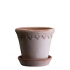 Bergs Potter Københavner Kruka med Fat Raw Rosa Terracotta Ø16