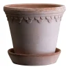 Bergs Potter Københavner Kruka med Fat Raw Rosa Terracotta Ø35