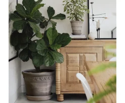 Bergs Potter Københavner Kruka Raw Grey Terracotta Ø70