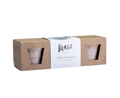 Bergs Potter Københavner Kruka Raw Rosa Terracotta 3-pack Ø10