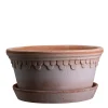 Bergs Potter Københavner Low Kruka med Fat Raw Rosa Terracotta Ø25