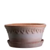 Bergs Potter Københavner Low Kruka med Fat Raw Rosa Terracotta Ø21