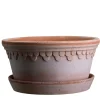 Bergs Potter Københavner Low Kruka med Fat Raw Rosa Terracotta Ø30