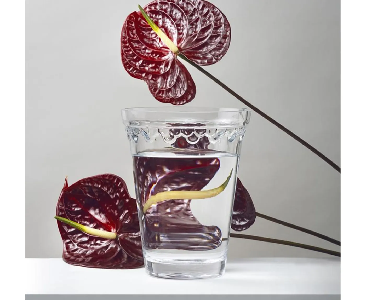 Bergs Potter Københavner Vas Glass Clear 21cm