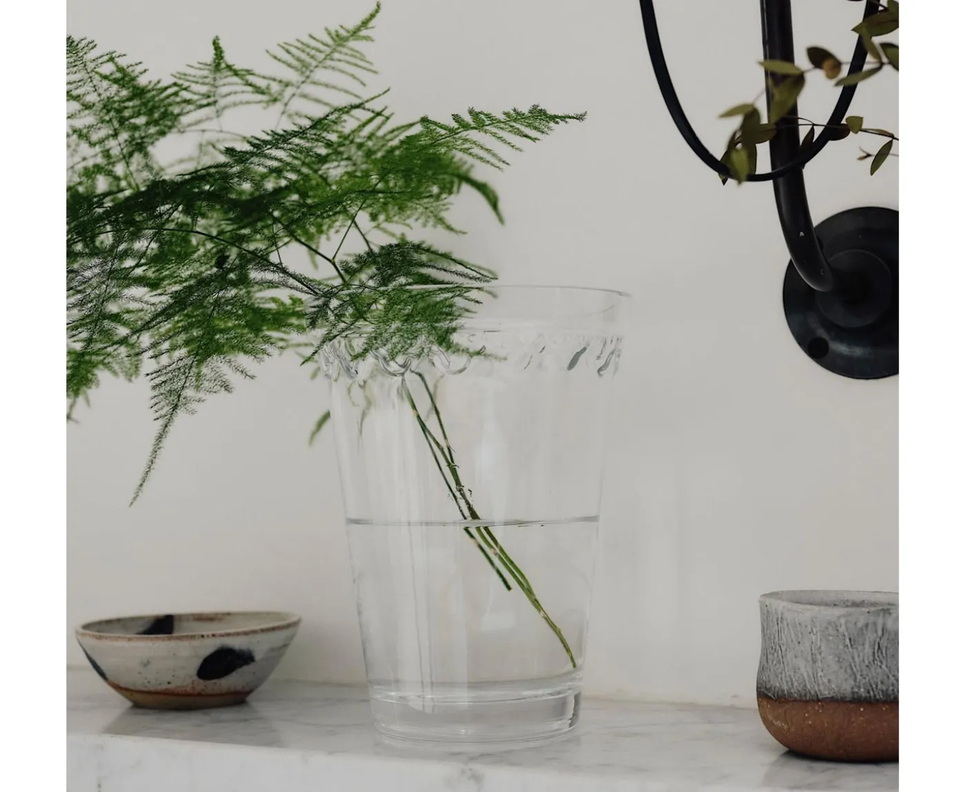 Bergs Potter Københavner Vas Glass Clear 21cm