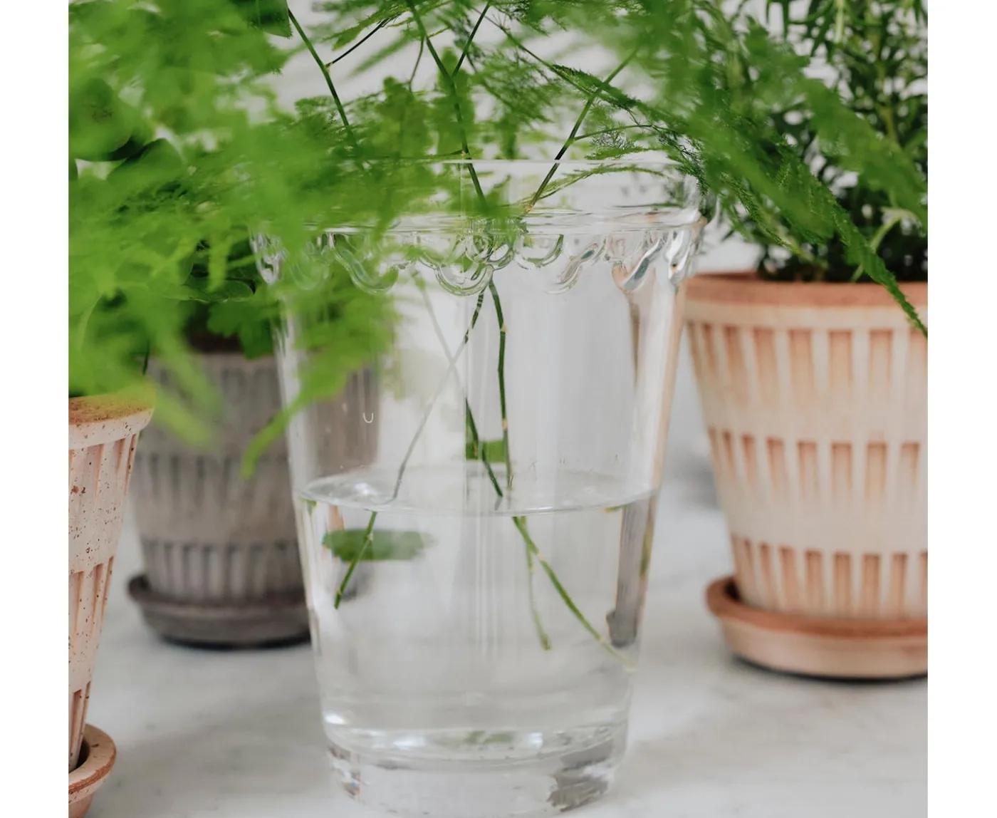 Bergs Potter Københavner Vas Glass Clear 21cm