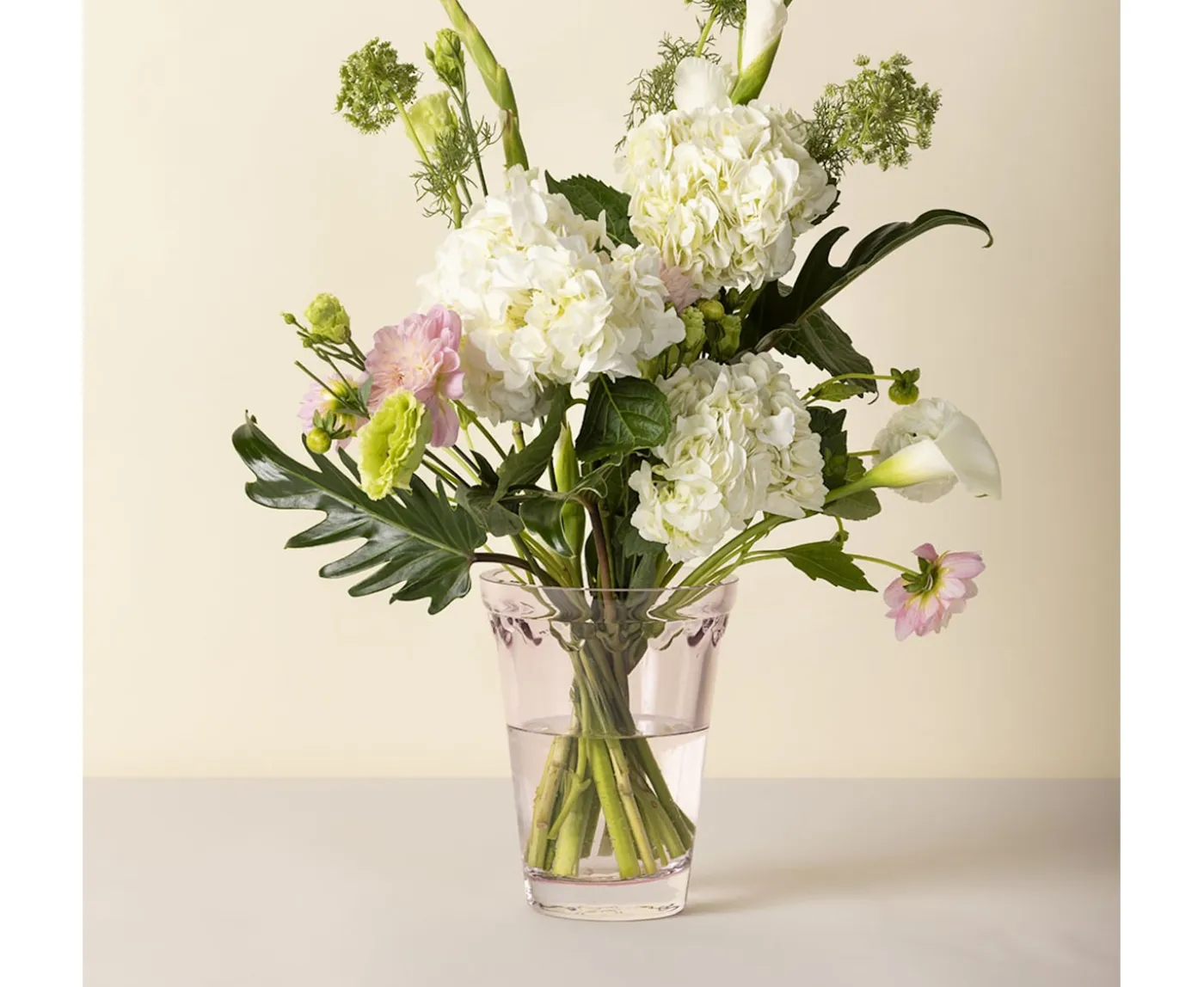 Bergs Potter Københavner Vas Glass Quartz Rose 21cm