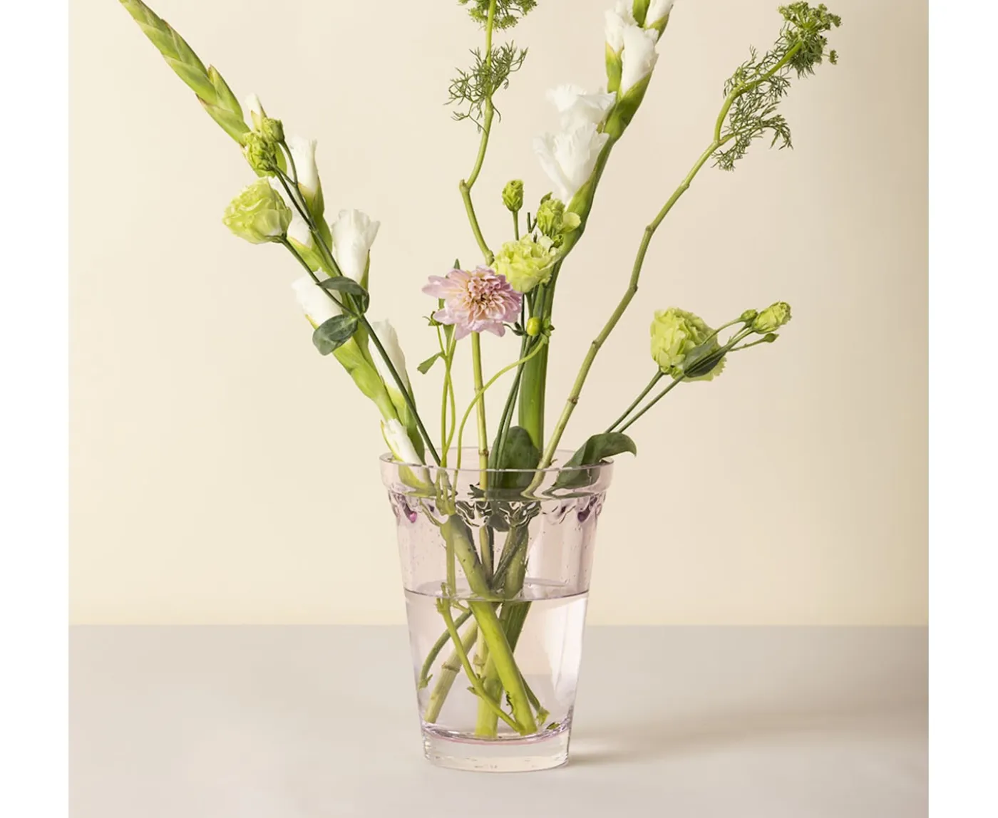 Bergs Potter Københavner Vas Glass Quartz Rose 21cm