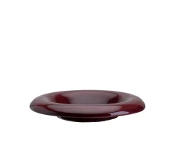Bergs Potter Lily Fat Glazed Deep Burgundy Ø18