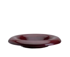 Bergs Potter Lily Fat Glazed Deep Burgundy Ø25