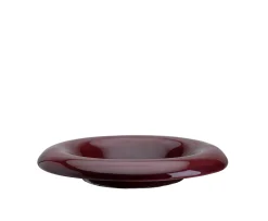 Bergs Potter Lily Fat Glazed Deep Burgundy Ø21