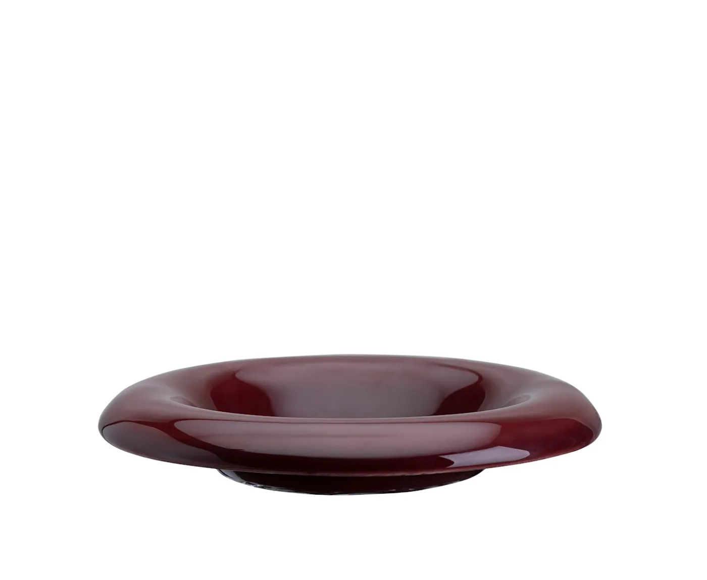 Bergs Potter Lily Fat Glazed Deep Burgundy Ø21