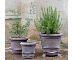 Bergs Potter Lucca Kruka Raw Grey Terracotta Ø70