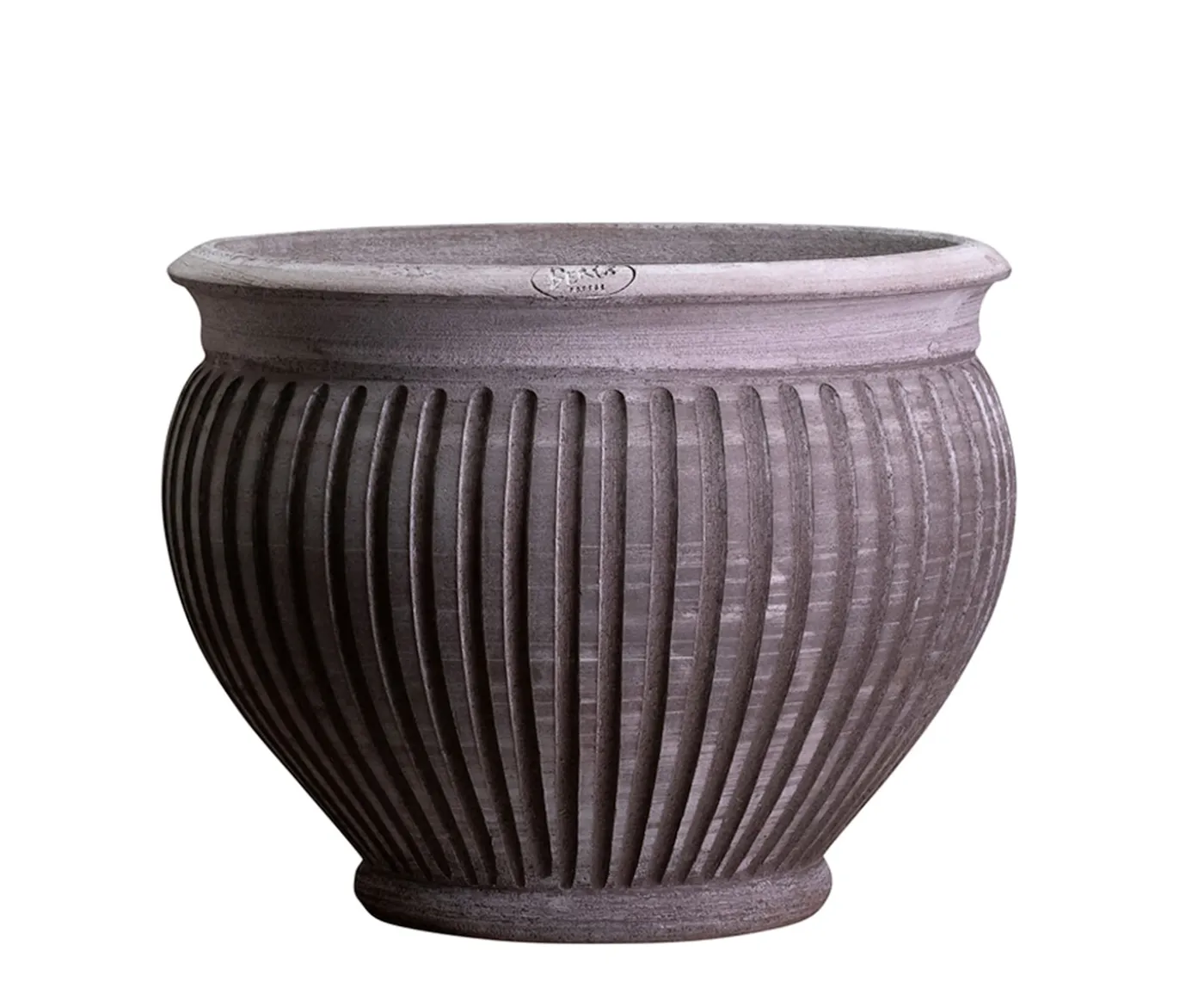 Bergs Potter Piccolina Kruka Raw Grey Terracotta Ø40