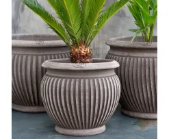 Bergs Potter Piccolina Kruka Raw Grey Terracotta Ø40