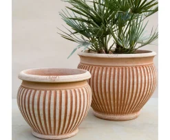 Bergs Potter Piccolina Kruka Raw Rosa Terracotta Ø40