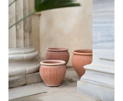 Bergs Potter Piccolina Kruka Raw Rosa Terracotta Ø30