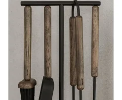 Blomus Ashi Kaminverktyg 5 Delar Brown 75cm
