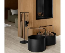 Blomus Ashi Vedkorg Brun Medium