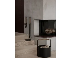 Blomus Ashi Vedkorg Svart Medium