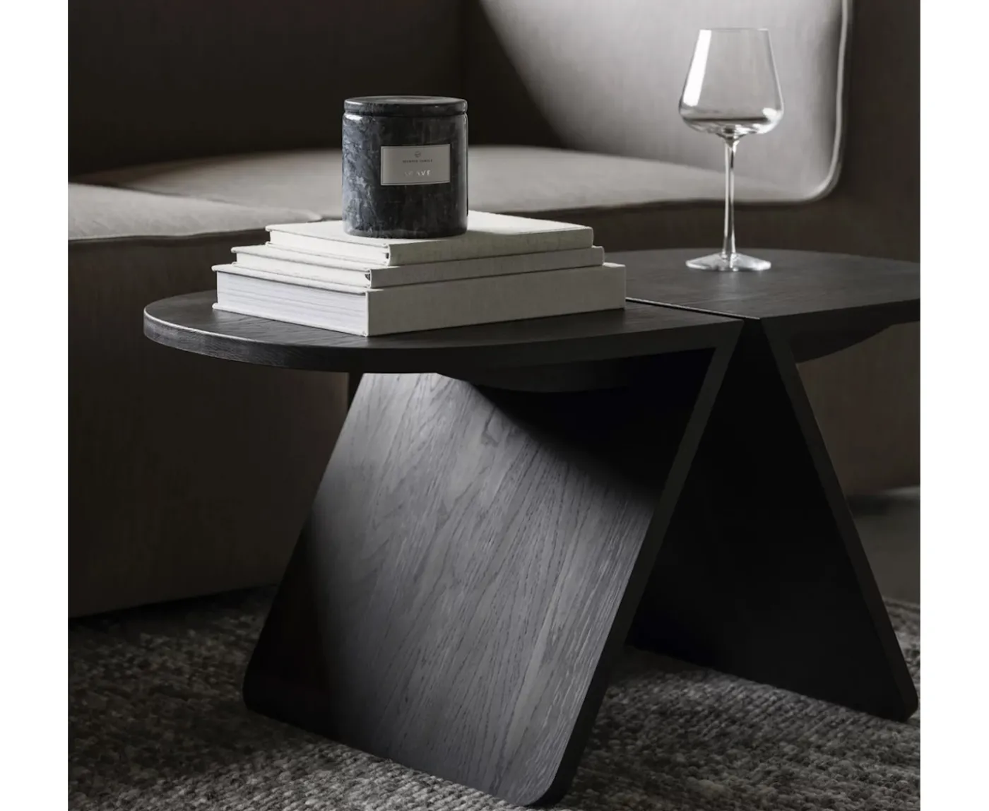 Blomus Avio Soffbord Black Oak 80cm