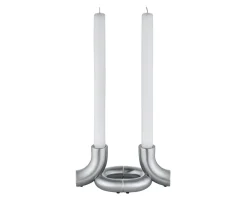 Blomus Doodle Ljusstake Matt Silver 2-pack