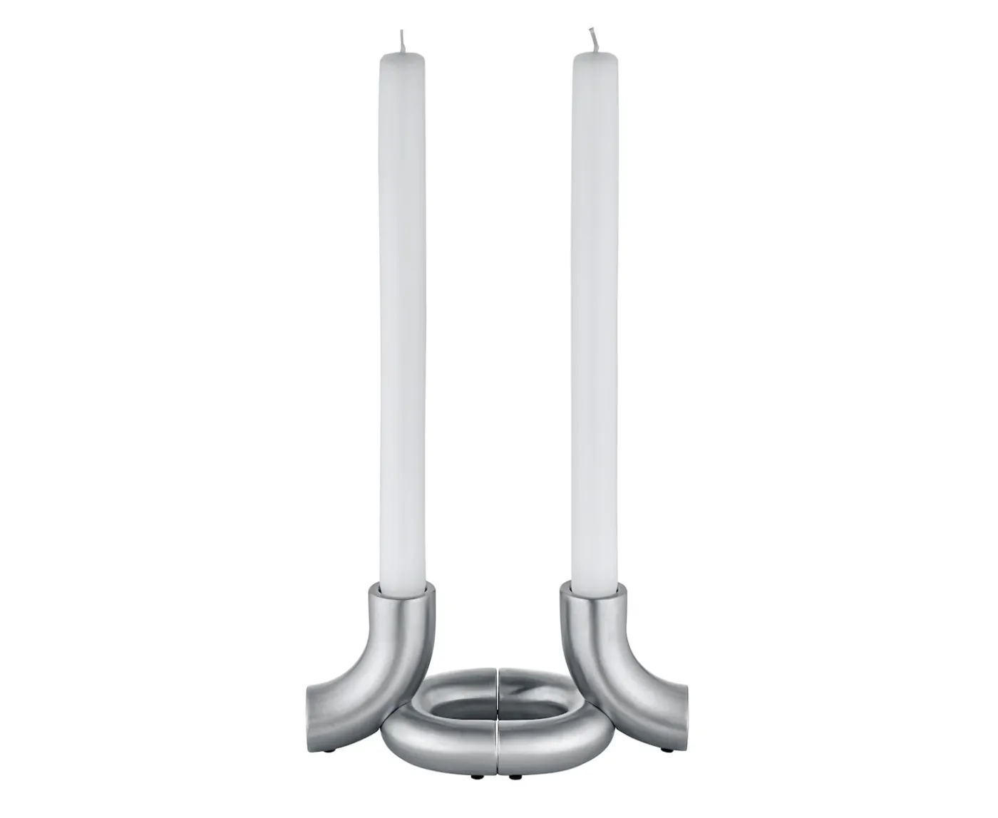 Blomus Doodle Ljusstake Matt Silver 2-pack