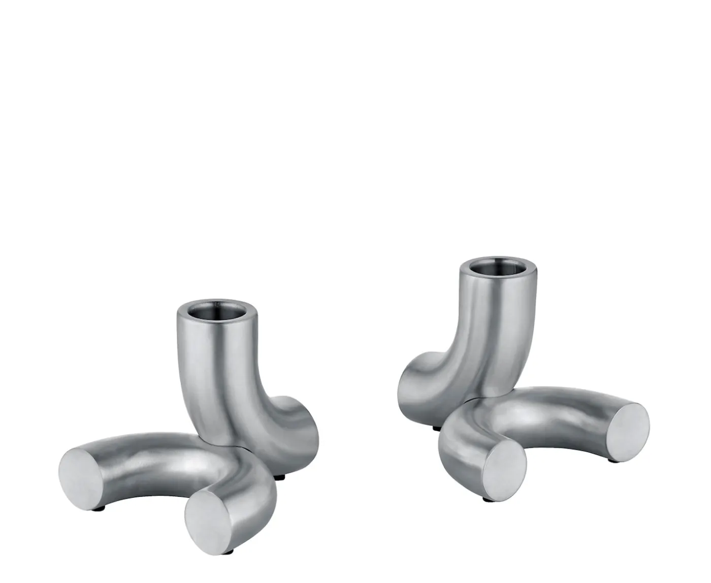 Blomus Doodle Ljusstake Matt Silver 2-pack